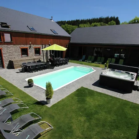 빌라 Beautiful With Heated Outdoor Pool Manhay